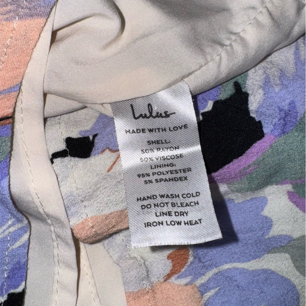 Lulu's Pastel Floral Sleeveless Dress - Picture 9 of 9